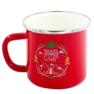 Orcamp Emaye Kupa 330 ml Kırmızı Karavan