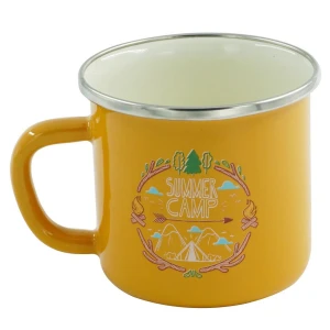 Orcamp Emaye Kupa 330 ml Sarı Karavan