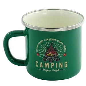 Orcamp Emaye Kupa 330 ml Yeşil Camping