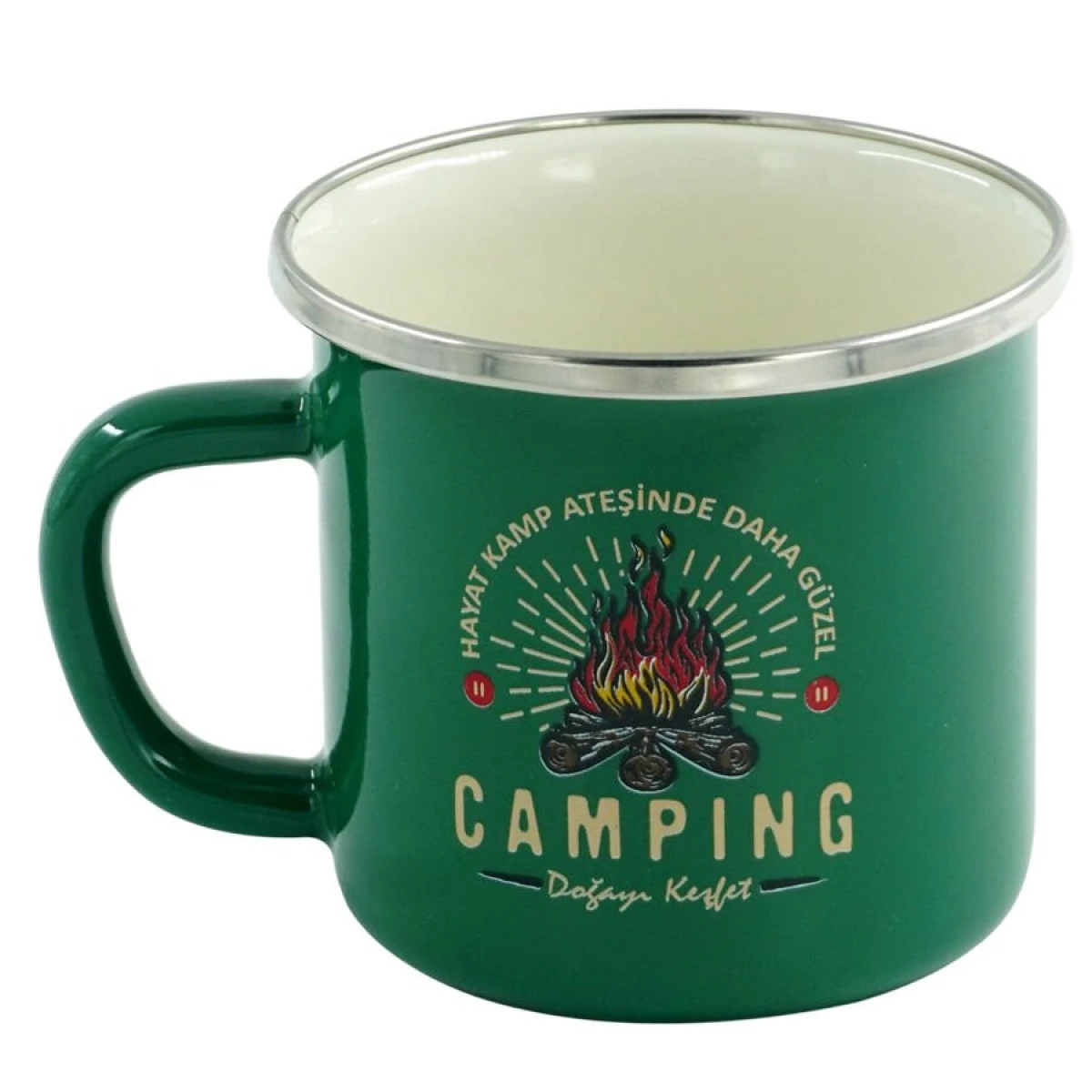 Orcamp Emaye Kupa 330 ml Yeşil Camping