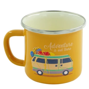 Orcamp Emaye Kupa 330 ml Sarı Karavan
