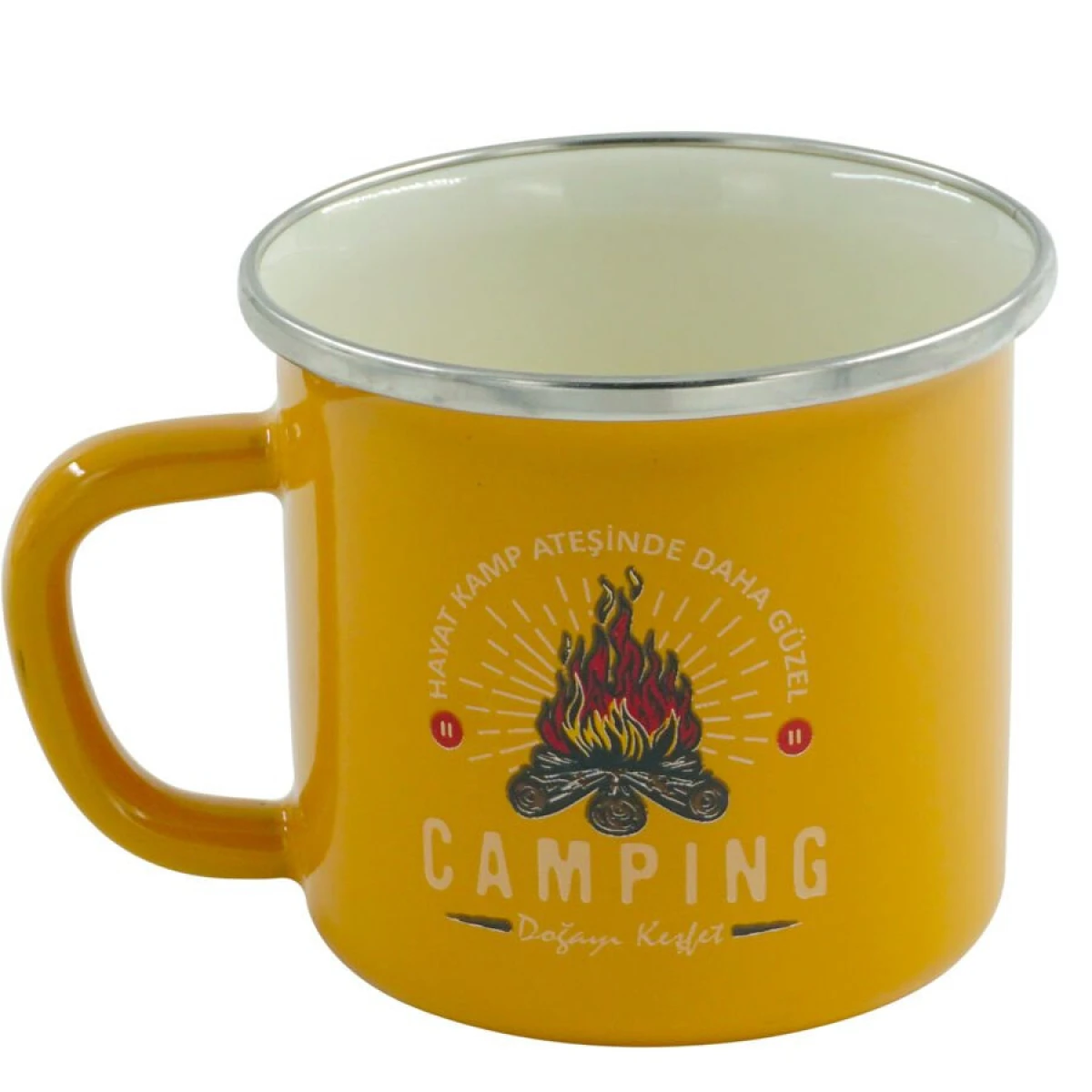 Orcamp Emaye Kupa 330 ml Sarı Camping