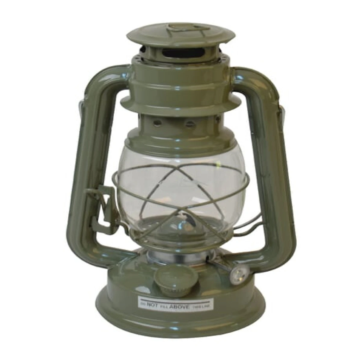 Klasik Gaz Yağı Lambası Büyük - Haki