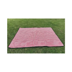 CAMPOUT Pi̇knik Örtüsü 250x200 cm - KARELİ KIRMIZI