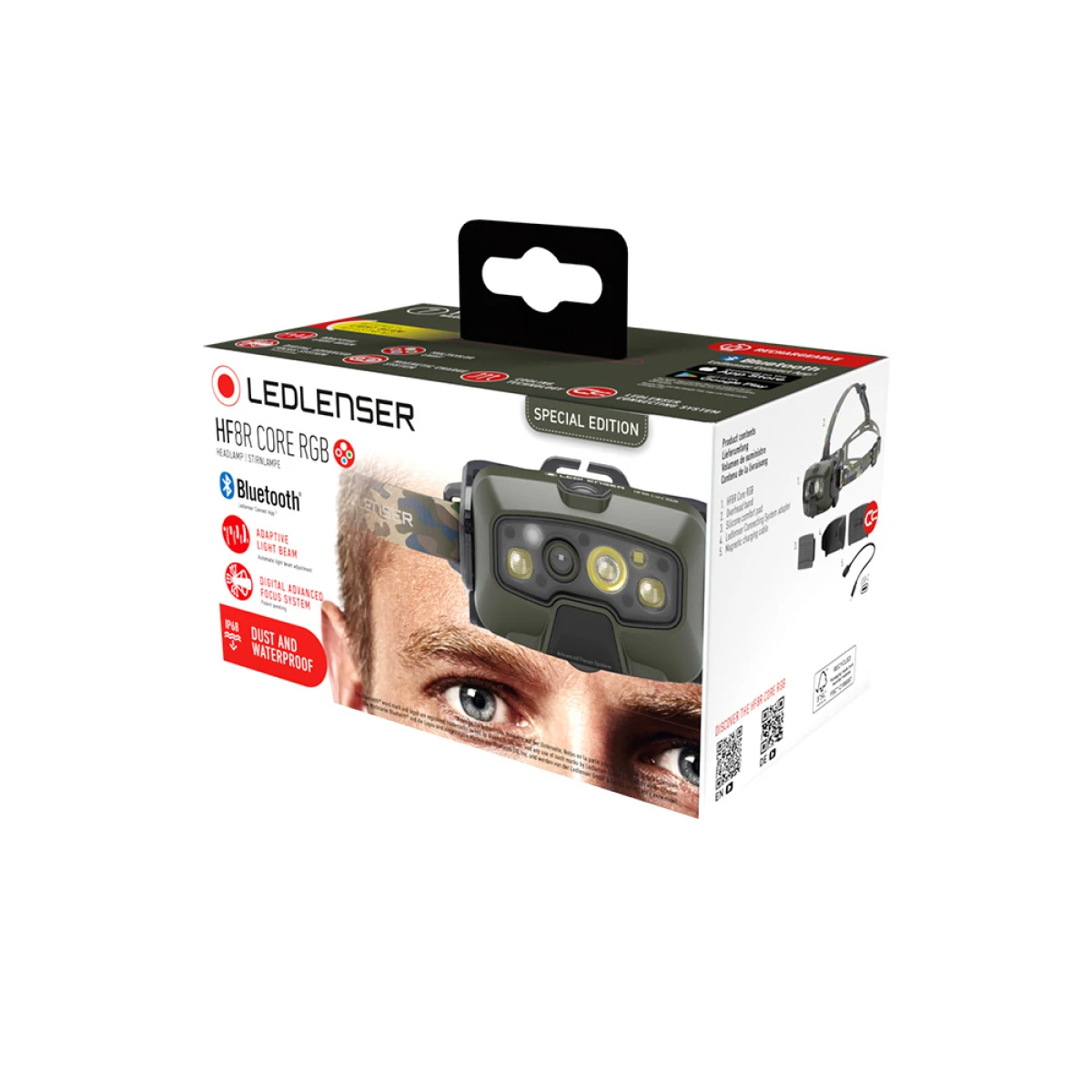 LED LENSER HF8R Core RGB / Camo (Special Edition) Kafa Feneri