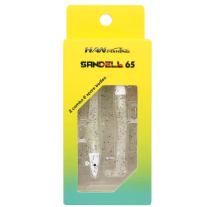 HANFISH Sandeel 6.5 cm 3.5 gr 5+3 Silikon Yem  SL-620 Glow