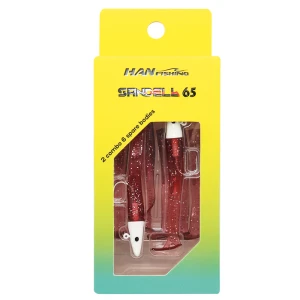 HANFISH Sandeel 6.5 cm 3.5 gr 5+3 Silikon Yem  SL-630 Boru Kurdu Glow