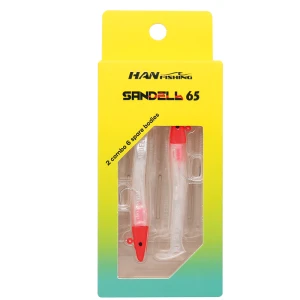 HANFISH Sandeel 6.5 cm 3.5 gr 5+3 Silikon Yem  SL-600 Peary White