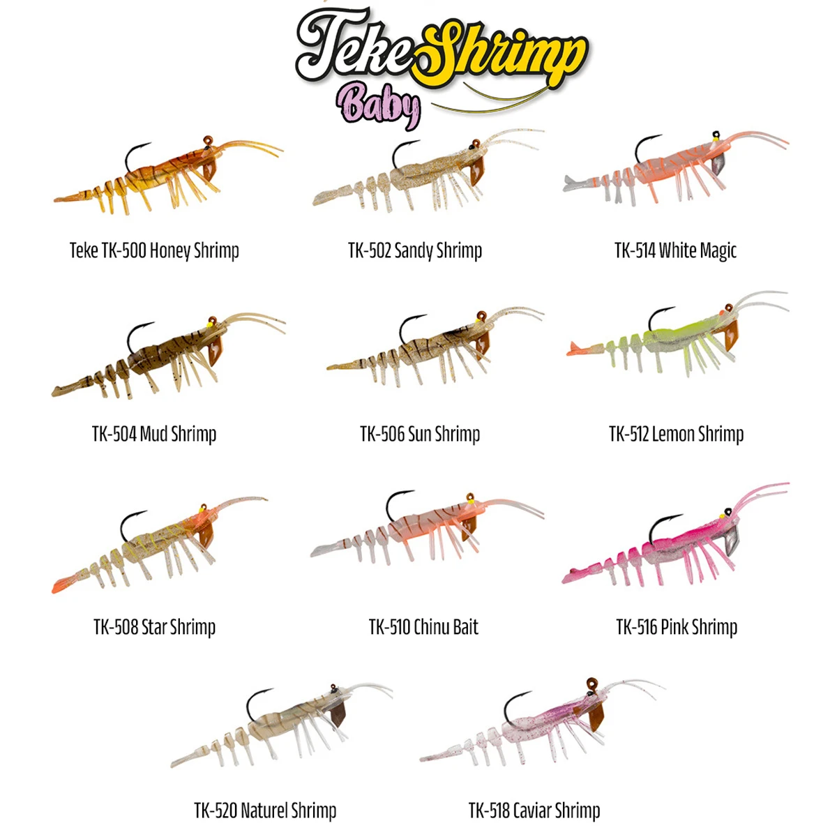 HANFISH Teke Shrimp Baby Serisi 5,5 cm 3,8 gr Silikon Karides TK-502 Sandy Shrimp