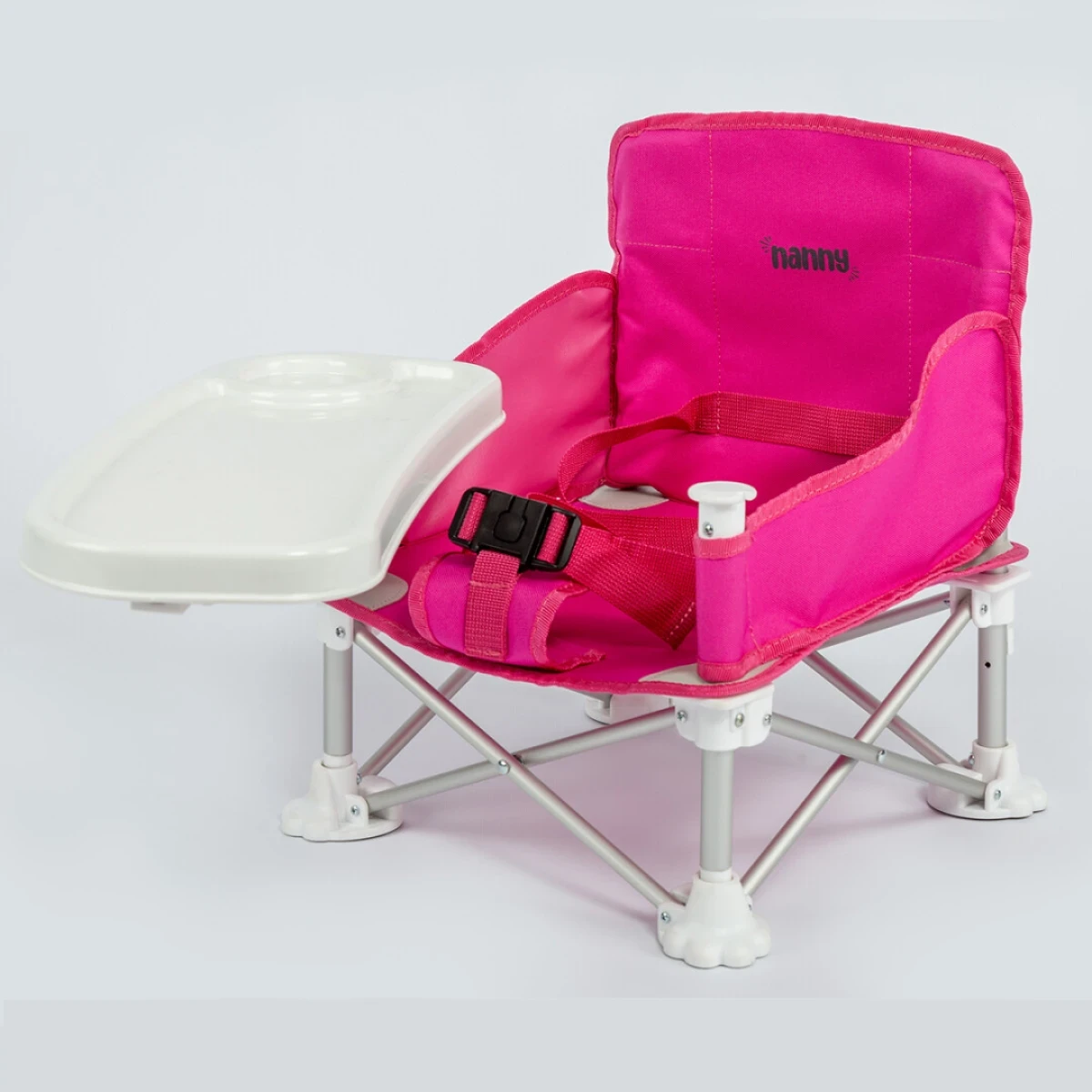 NANNY Deluxe Portatif Katlanabilir Mama Sandalyesi Fuşya