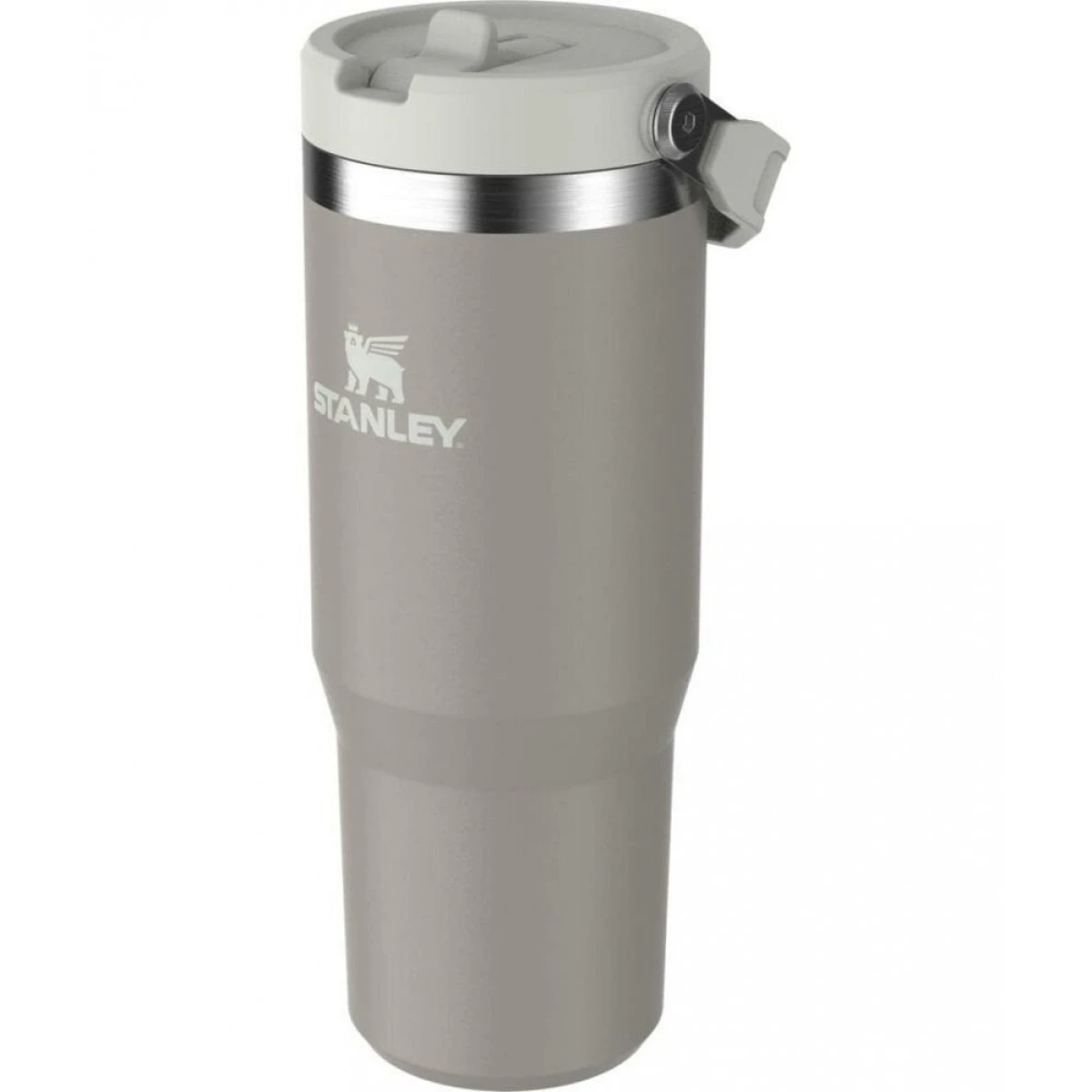 Stanley The IceFlow Flip Straw Pipetli Termos Bardak 0,89 LT - Kül Rengi
