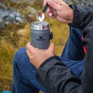 Stanley Klasik Paslanmaz Çelik Yemek Termosu Kaşıklı 0,40 LT- Koyu Mavi
