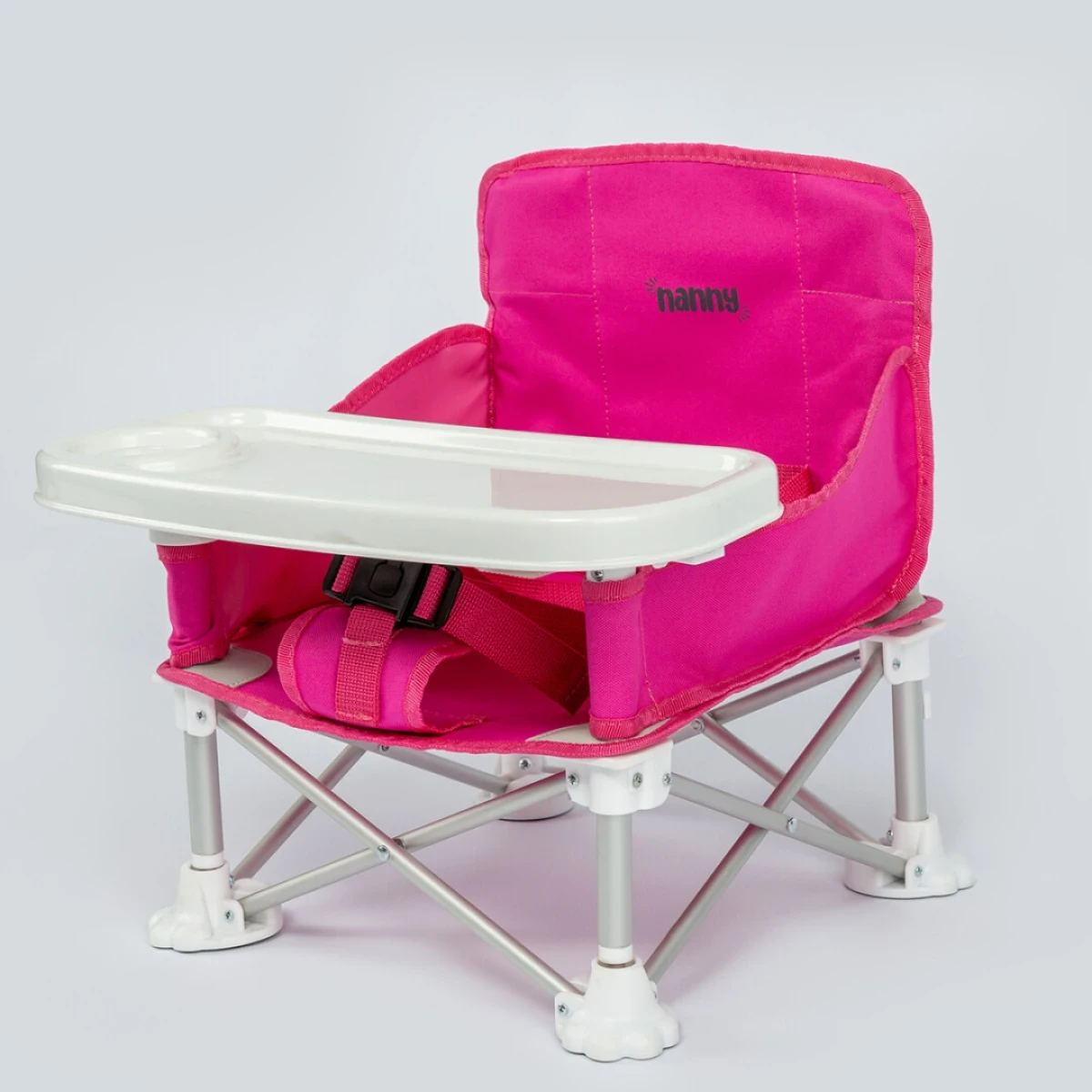 NANNY Deluxe Portatif Katlanabilir Mama Sandalyesi Fuşya