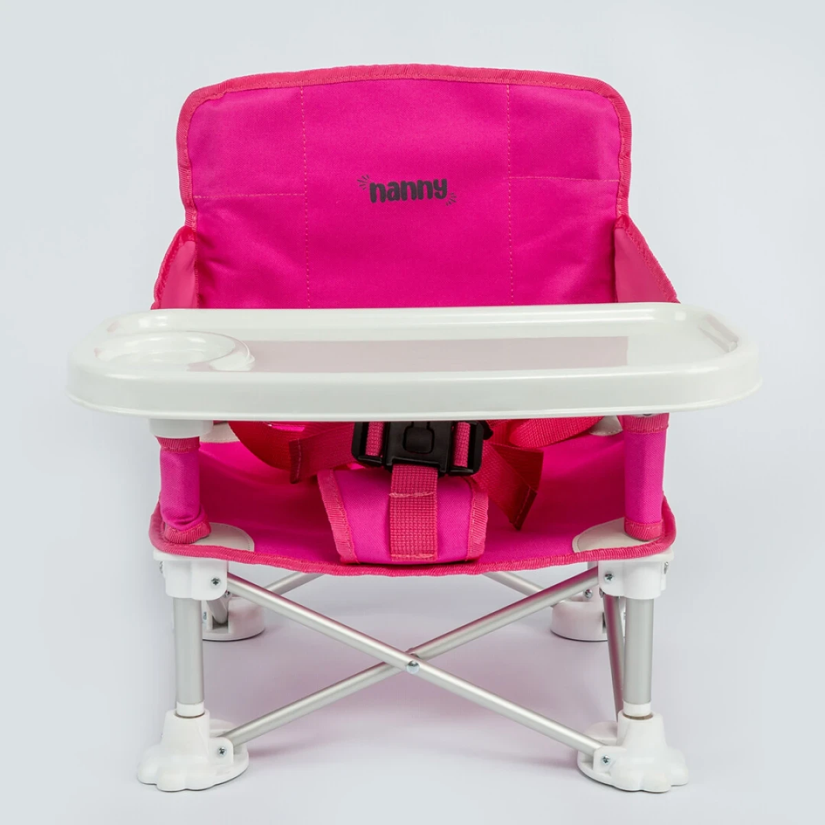 NANNY Deluxe Portatif Katlanabilir Mama Sandalyesi Fuşya
