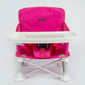 NANNY Deluxe Portatif Katlanabilir Mama Sandalyesi Fuşya