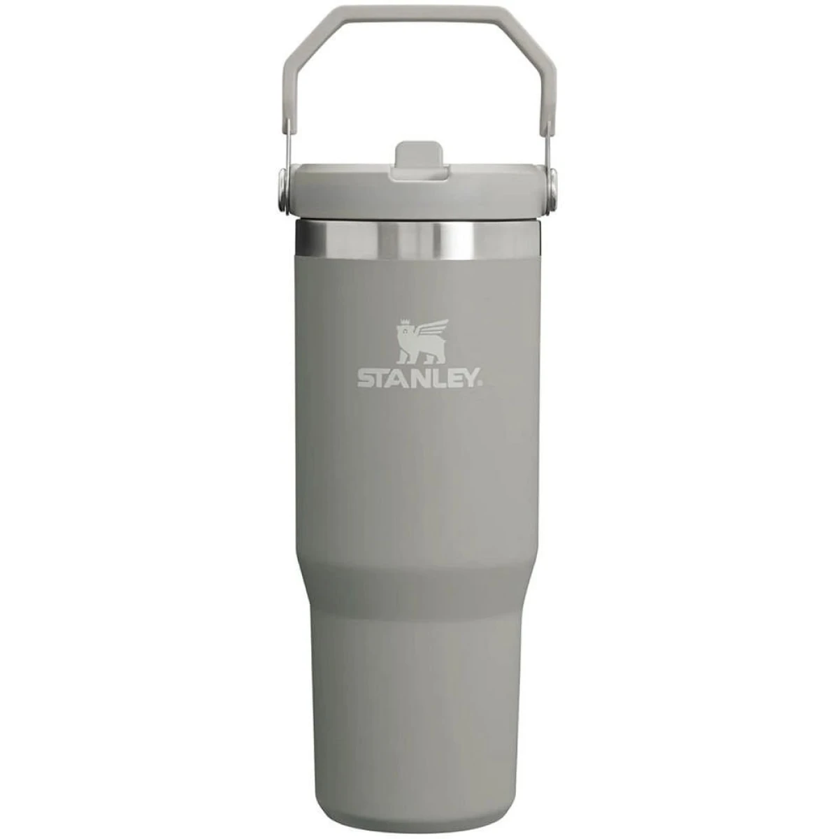 Stanley The IceFlow Flip Straw Pipetli Termos Bardak 0,89 LT - Kül Rengi