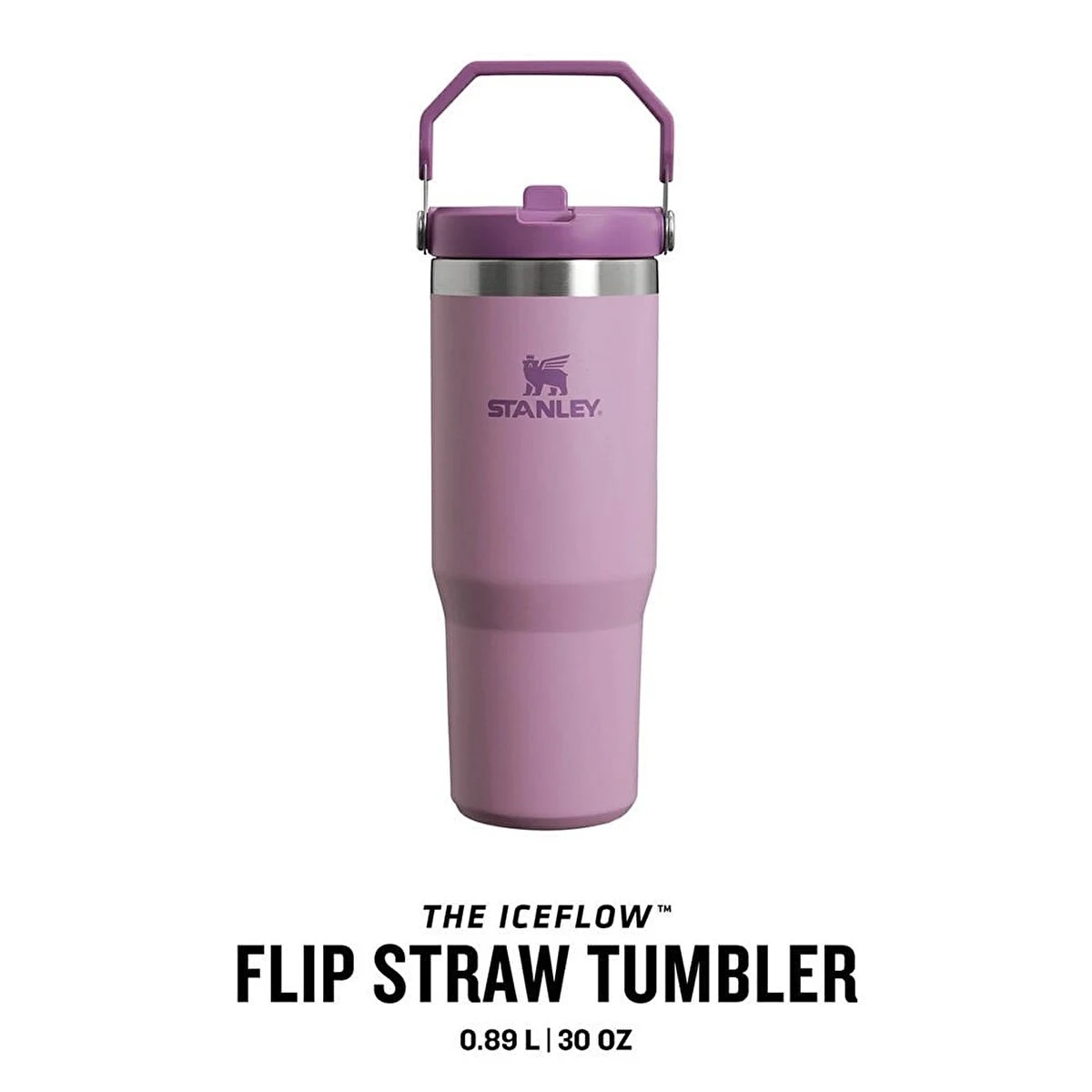 Stanley The IceFlow Flip Straw Pipetli Termos Bardak 0,89 LT - Lila