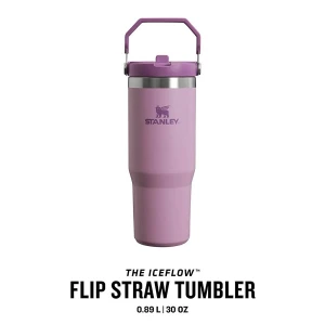 Stanley The IceFlow Flip Straw Pipetli Termos Bardak 0,89 LT - Lila