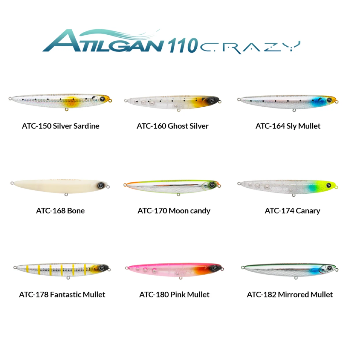 HANFISH Atılgan 110 Crazy Serisi 11 cm 14,5 gr Floating (Su Üstü) Maket Yem ATC-168 Bone