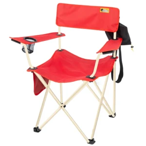 FUNKY CHAIRS Camper Katlanabilir Kamp Piknik Sandalyesi - Kırmızı/Bej