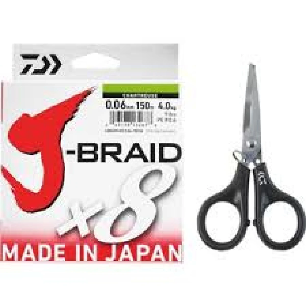 DAIWA J-Braid 8B Chartreuse 150m İp Misina Balıkçı Makası HEDİYELİ 0.20mm