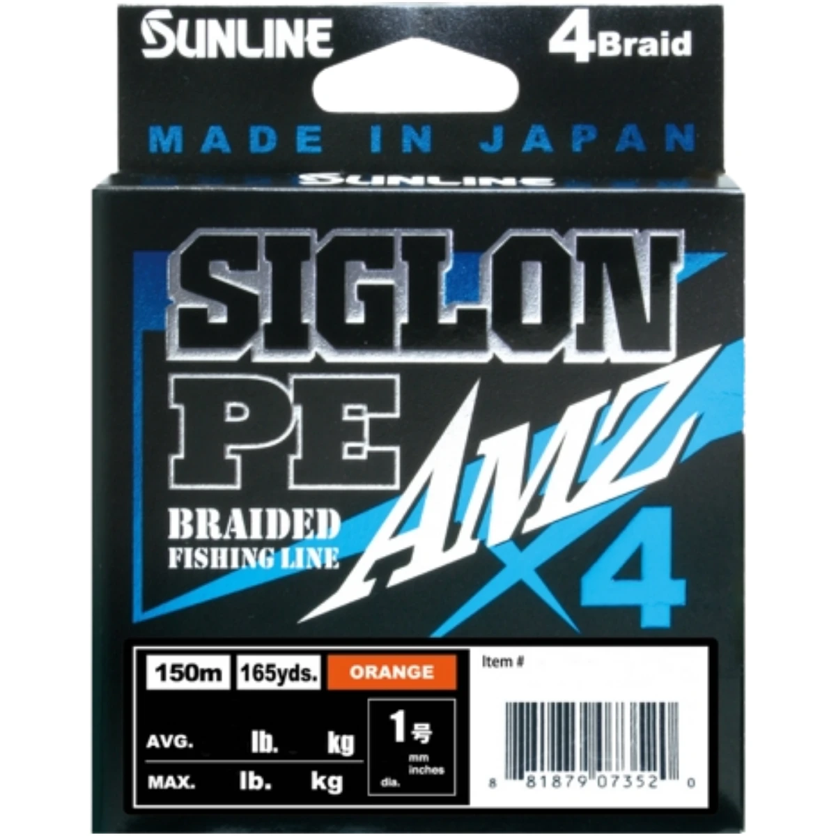 Sunline SIGLON PE AMZ x4 LRF Örgü İp Misina 150mt Turuncu - 0,094 mm