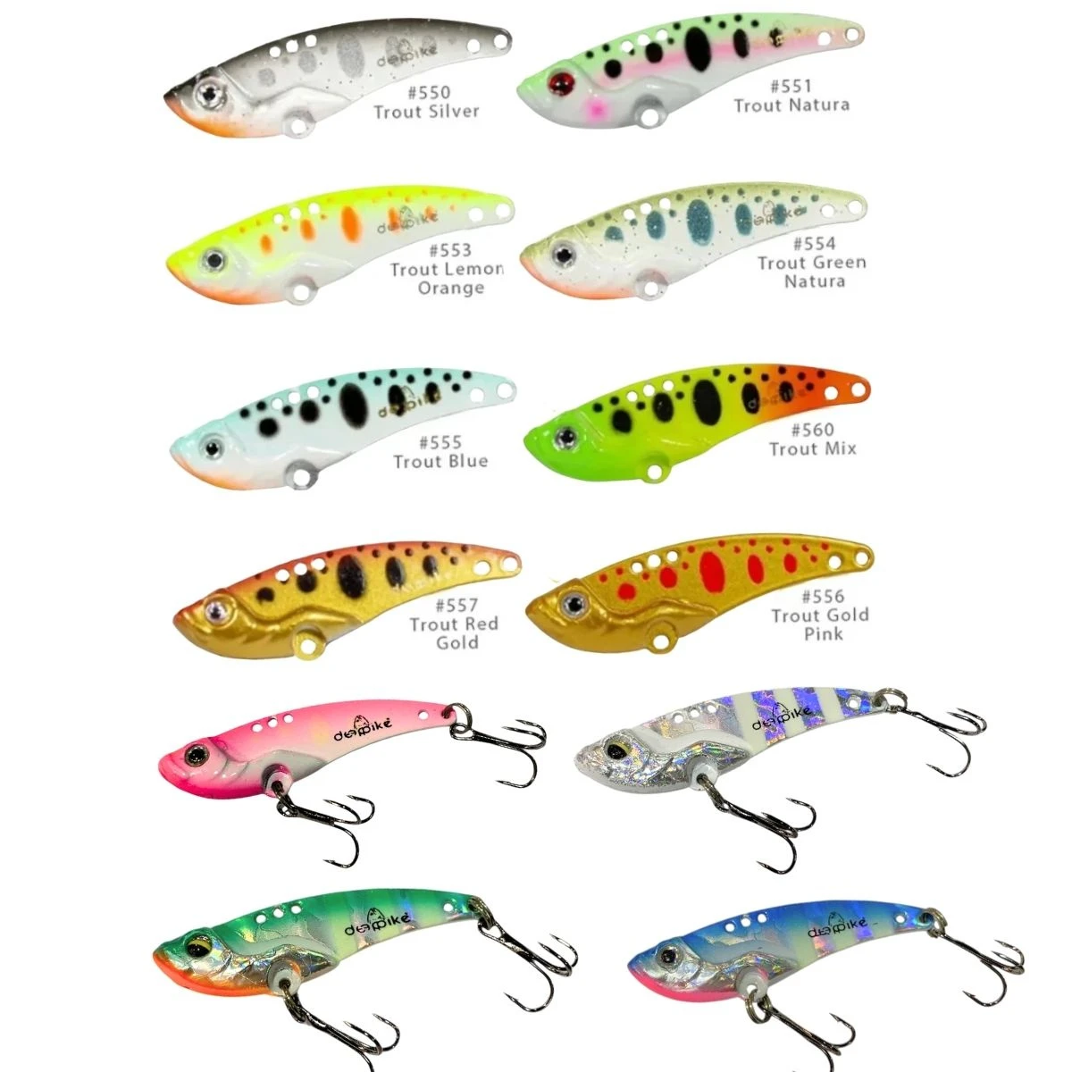 DEEPPIKE VIB Trout 5,4 cm 14 gr Jig Yem