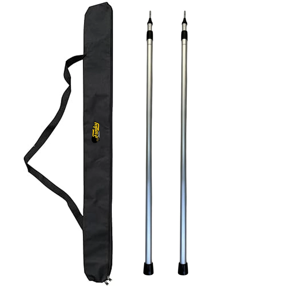 FUNKY CHAIRS Ayarlanabilir Teleskopik Alüminyum Tarp Tente Çadır Direği 198 cm