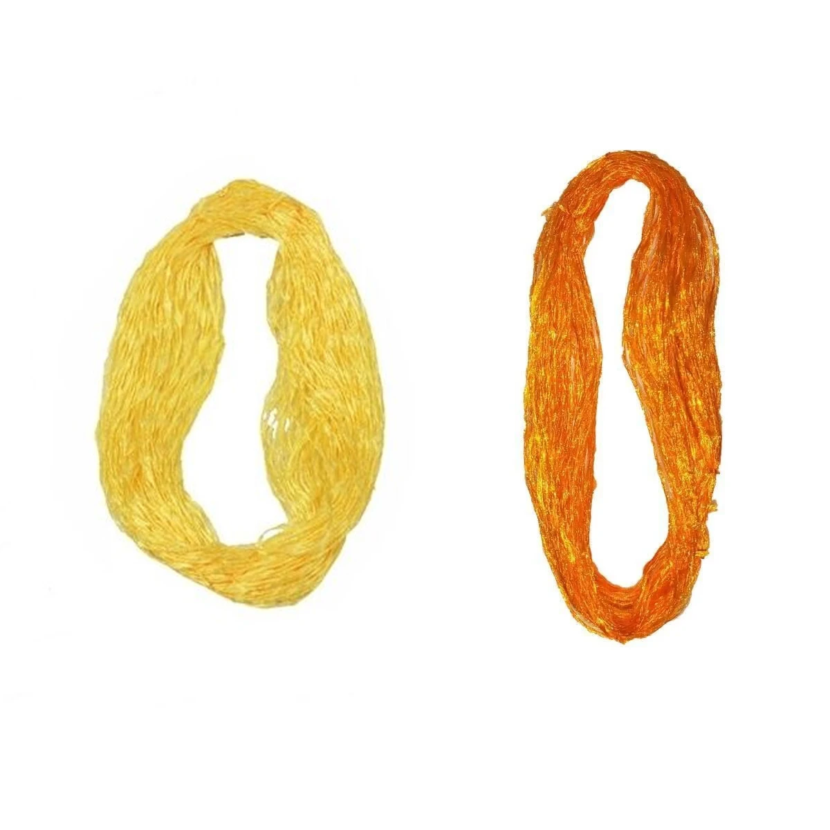 Doğal Saf İpek Zargana İpeği Turuncu - 10 Adet