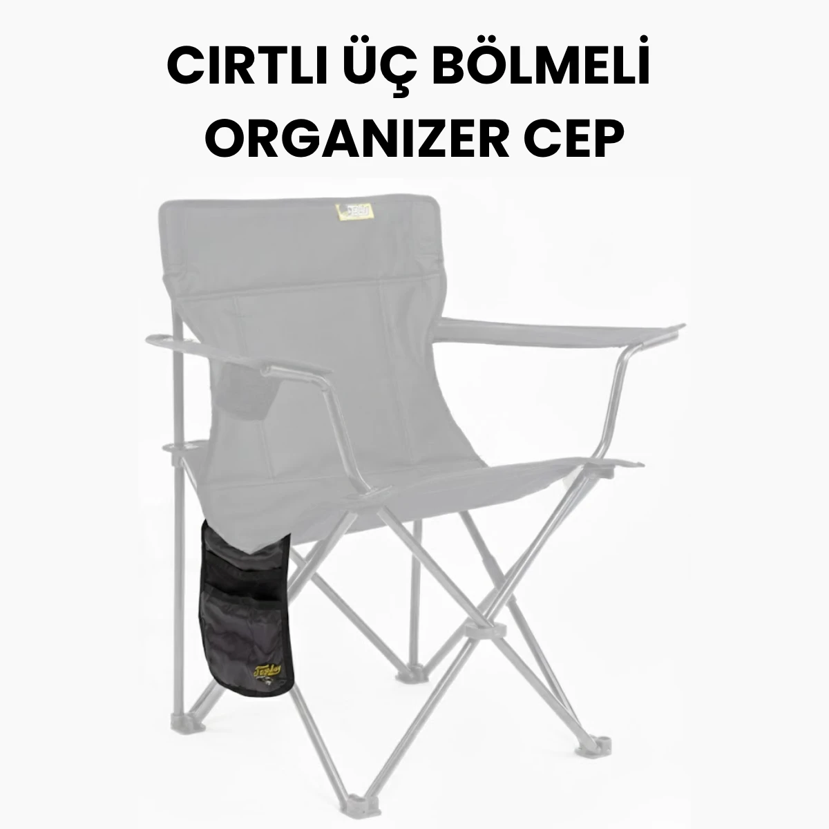 Cırtlı 3 Bölmeli Organizer Cep Kırmızı