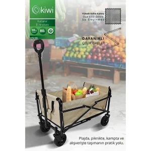 Kiwi Kfw-390 Katlanır Portatif Taşıma Aracı - Bej