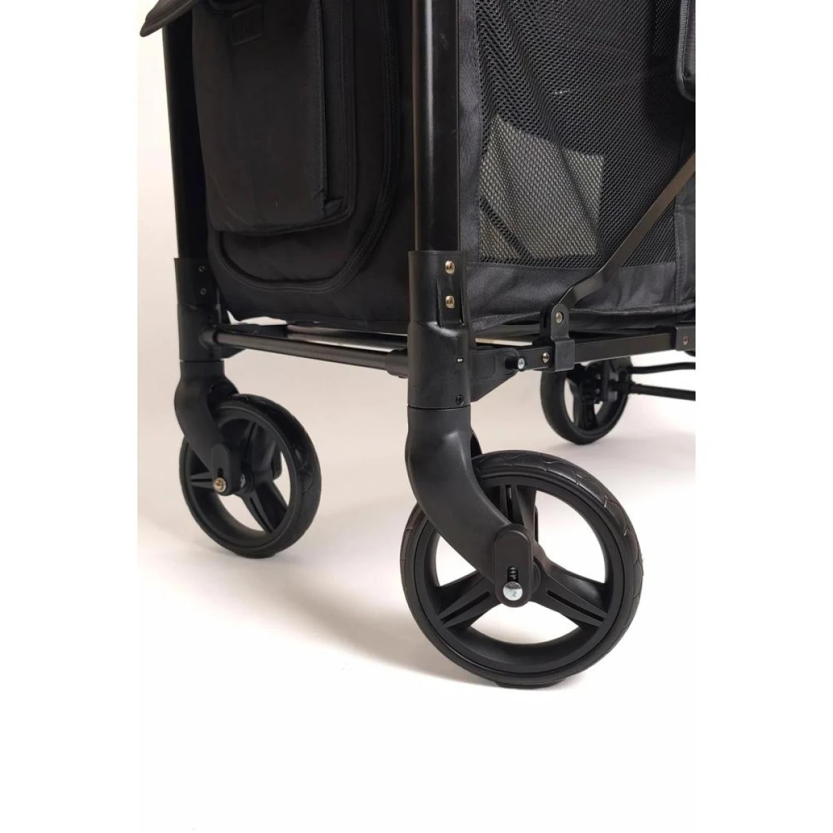 Ecrou Güneş Tenteli Vagon Taşıma Arabası Siyah