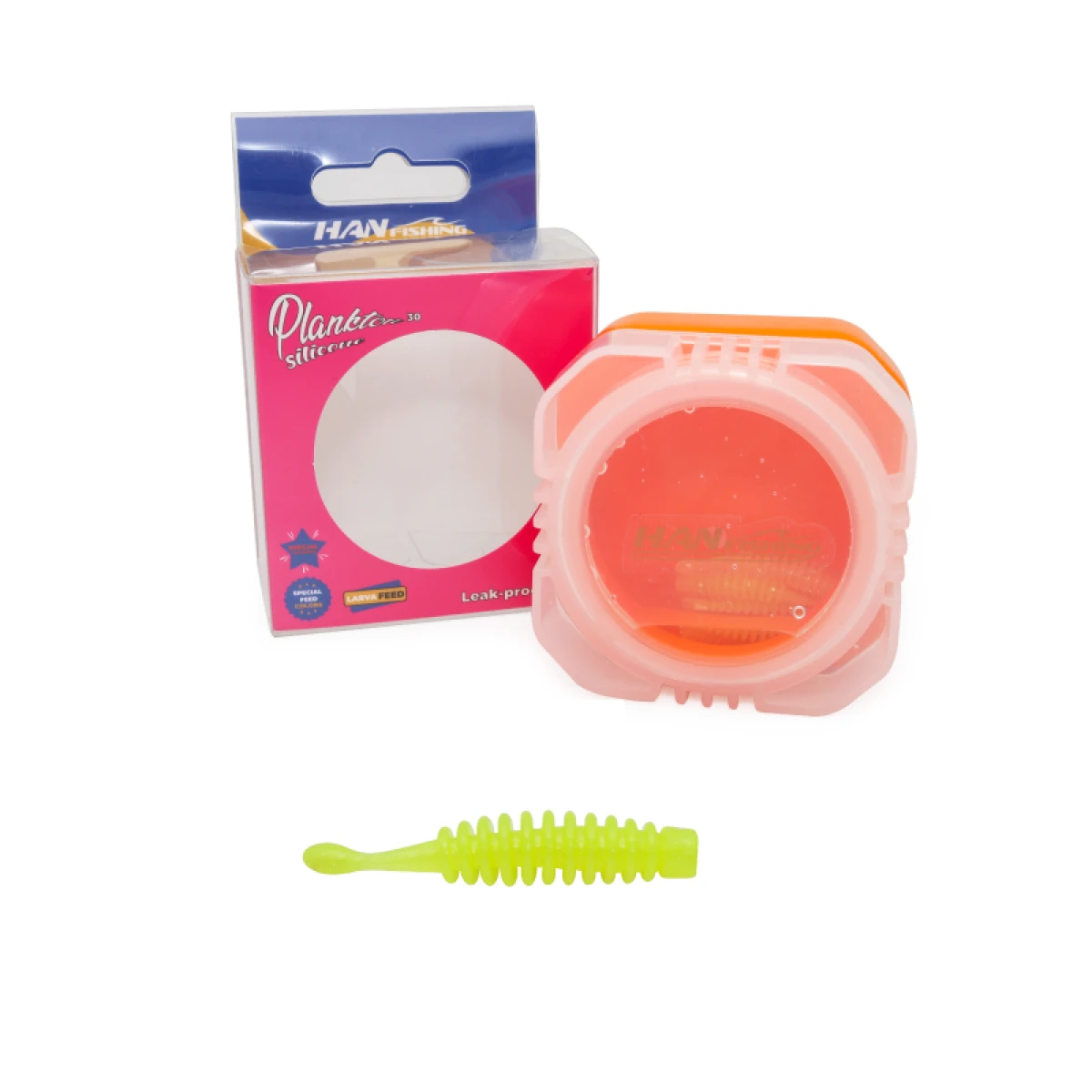 HANFISH Plankton 3 Cm Sızdırmaz Kutulu Lrf Silikon Yem PS-1030 Glow Lemon