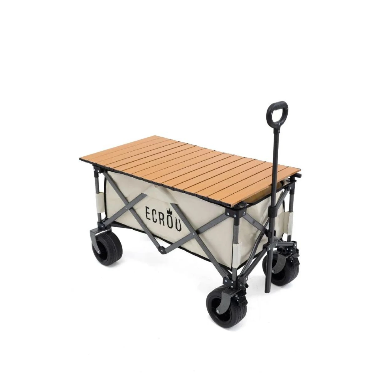Ecrou Masalı Katlanır Vagon Taşıma Arabası Bej