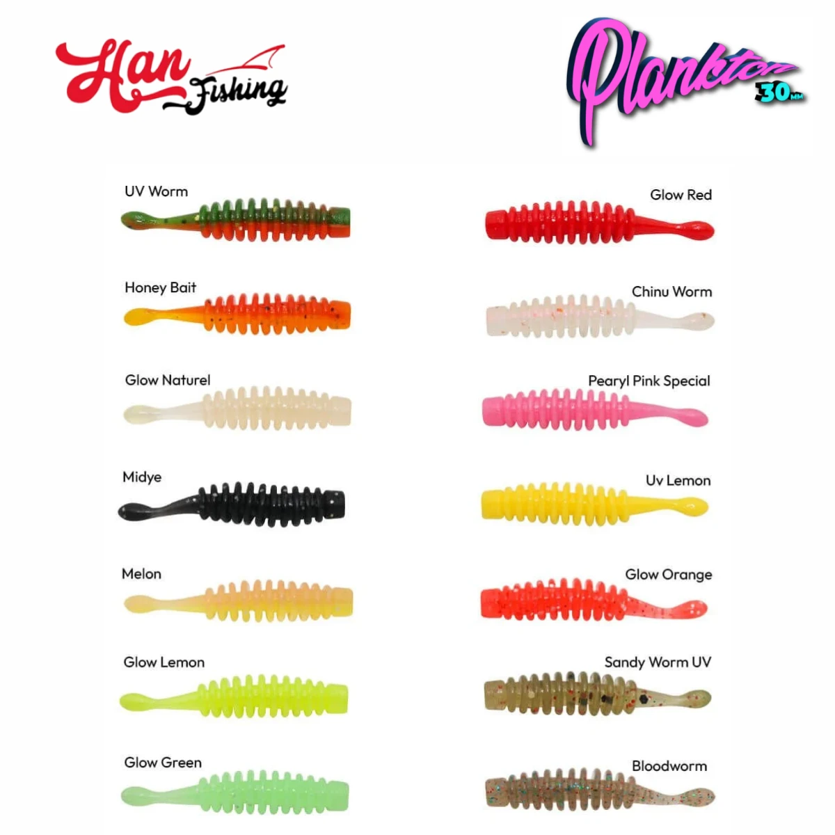 HANFISH Plankton 3 Cm Lrf Silikon Yem PS-1030 Glow Lemon