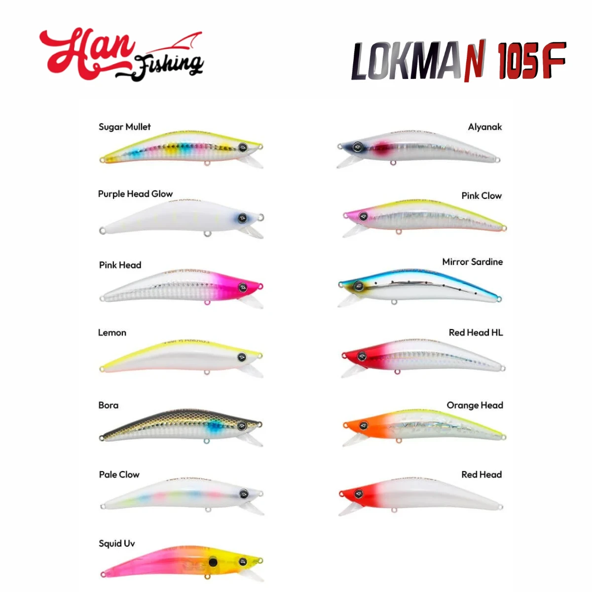 HANFISH Lokman 105F 10 Cm 15.5 Gr Maket Yem