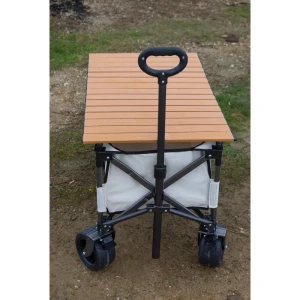 Ecrou Masalı Katlanır Vagon Taşıma Arabası Bej