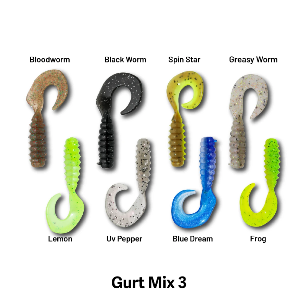 HANFISH Gurt 6 Cm Silikon Yem - Mix 3