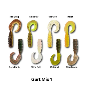 HANFISH Gurt 7 Cm Silikon Yem - Mix 1