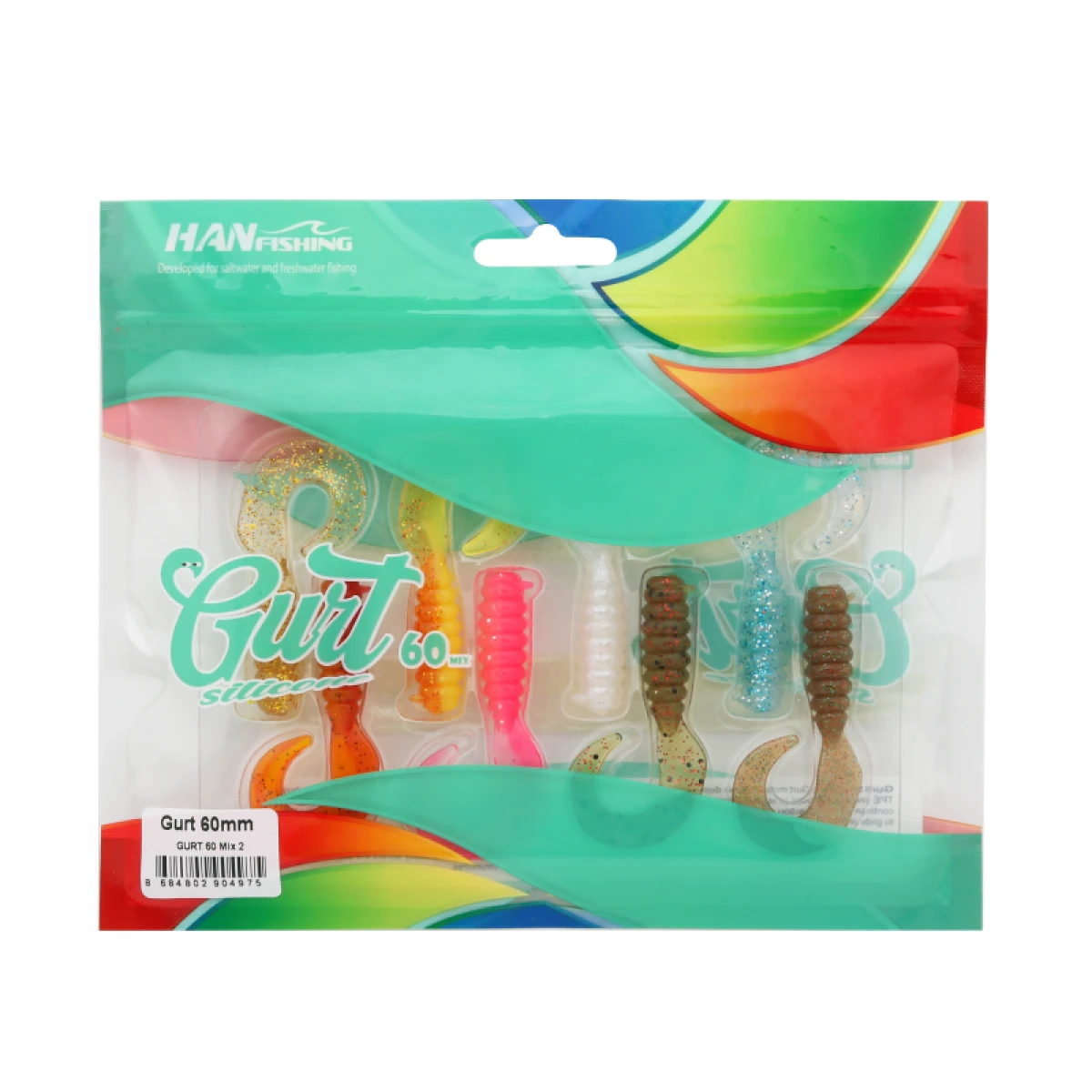HANFISH Gurt 6 Cm Silikon Yem - Mix 1
