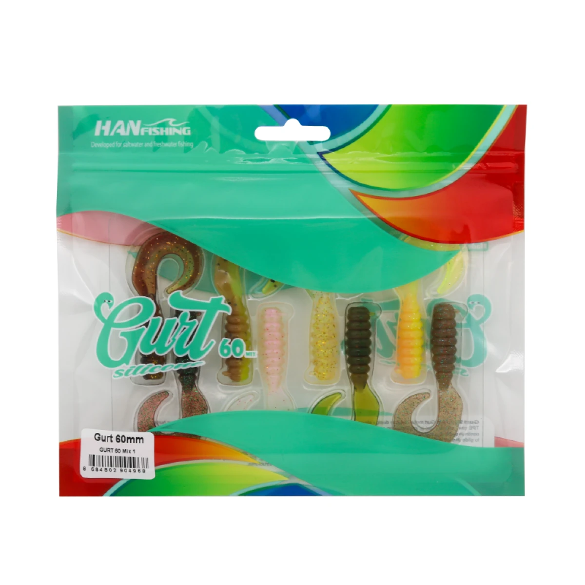 HANFISH Gurt 6 Cm Silikon Yem - Mix 1