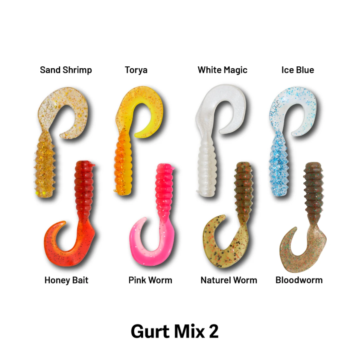 HANFISH Gurt 7 Cm Silikon Yem - Mix 2