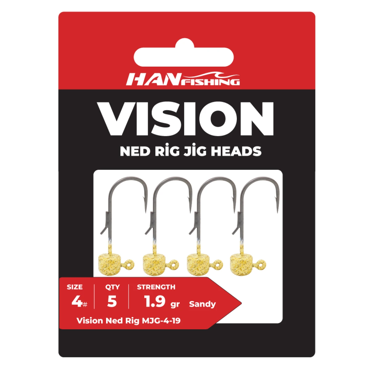 Hanfish Vision Ned Rig Sandy 2/0 No 7 gr