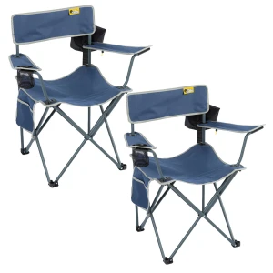 FUNKY CHAIRS Camper Katlanabilir Kamp Piknik Sandalyesi - Lacivert (2 Adet)