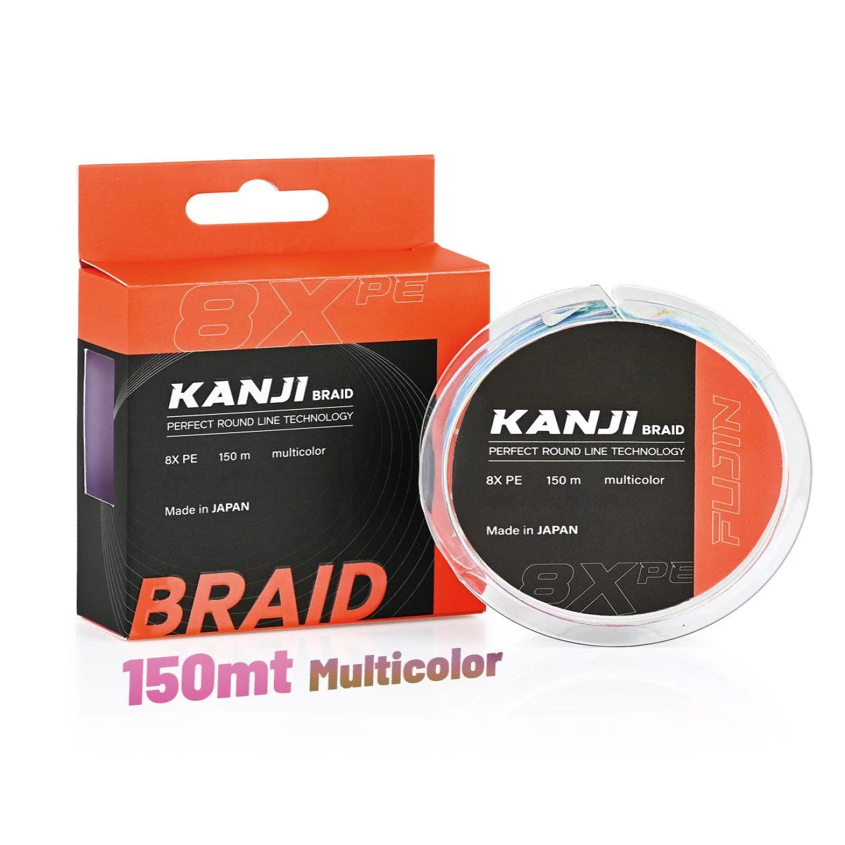 fujin kanji 8x 150mt multi color pe line - 0.185mm