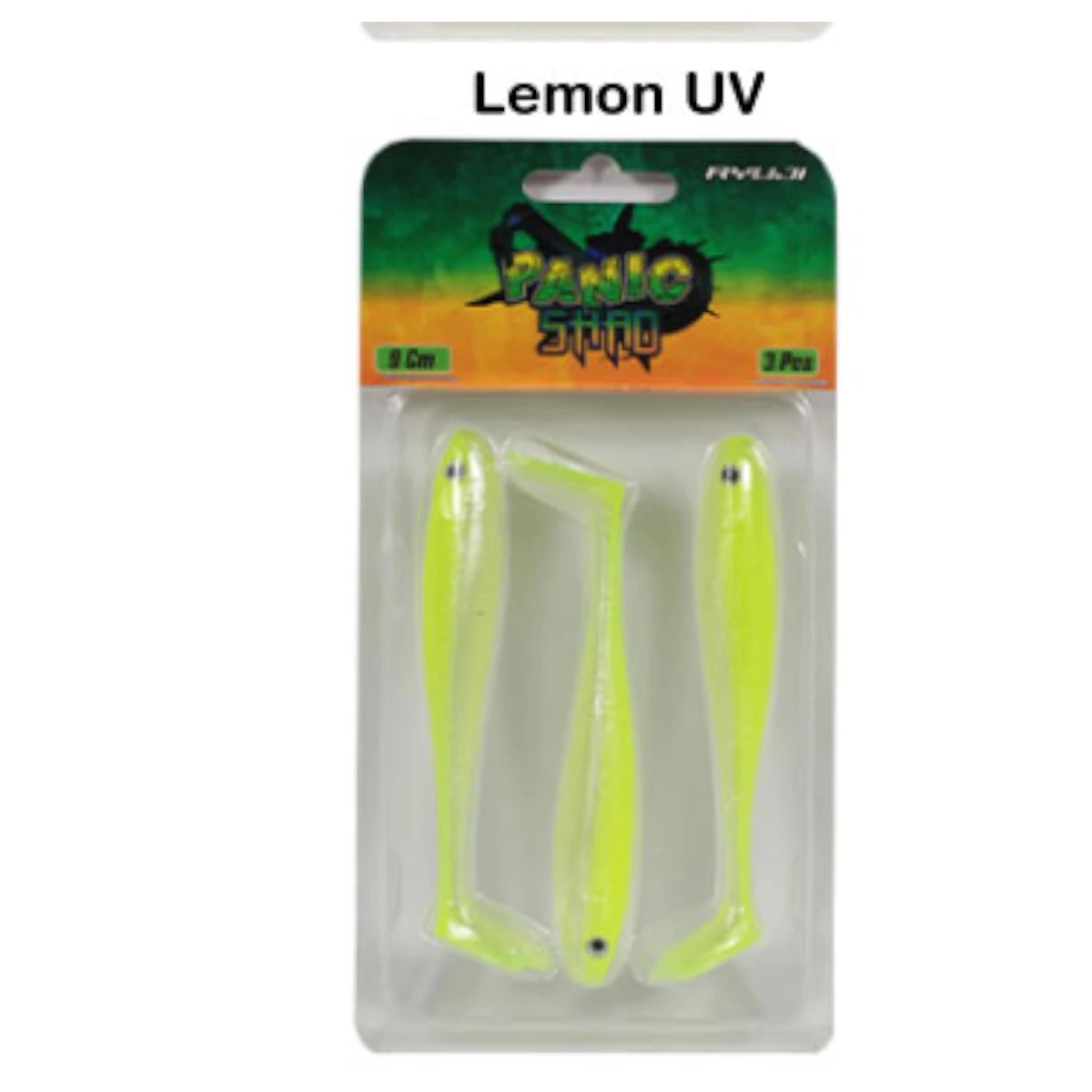 Ryuji Panic Shad 9cm 5.5gr Silikon Yem - LEMON UV 3 ADET