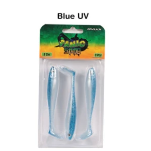 Ryuji Panic Shad 9cm 5.5gr Silikon Yem - BLUE UV 3 ADET