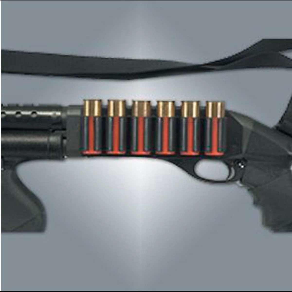 TACSTAR Tüfek Üstü Yedek Fişeklik Siyah - MOSSBERG 500/590 4 FİŞEK