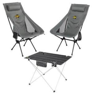 2 Adet Sky Ultralight Katlanabilir Kamp Sandalyesi + Ultralight Katlanabilir Masa