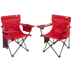 FUNKY CHAIRS Cool Ice Lüks Kamp Sandalyesi 2 Adet - Kırmızı